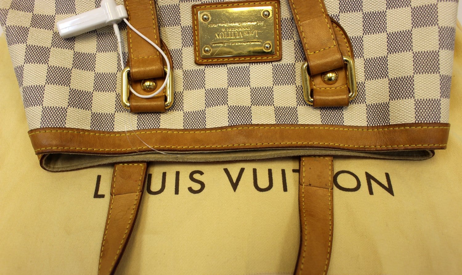 LOUIS VUITTON Damier Azur Hampstead PM Shoulder Bag