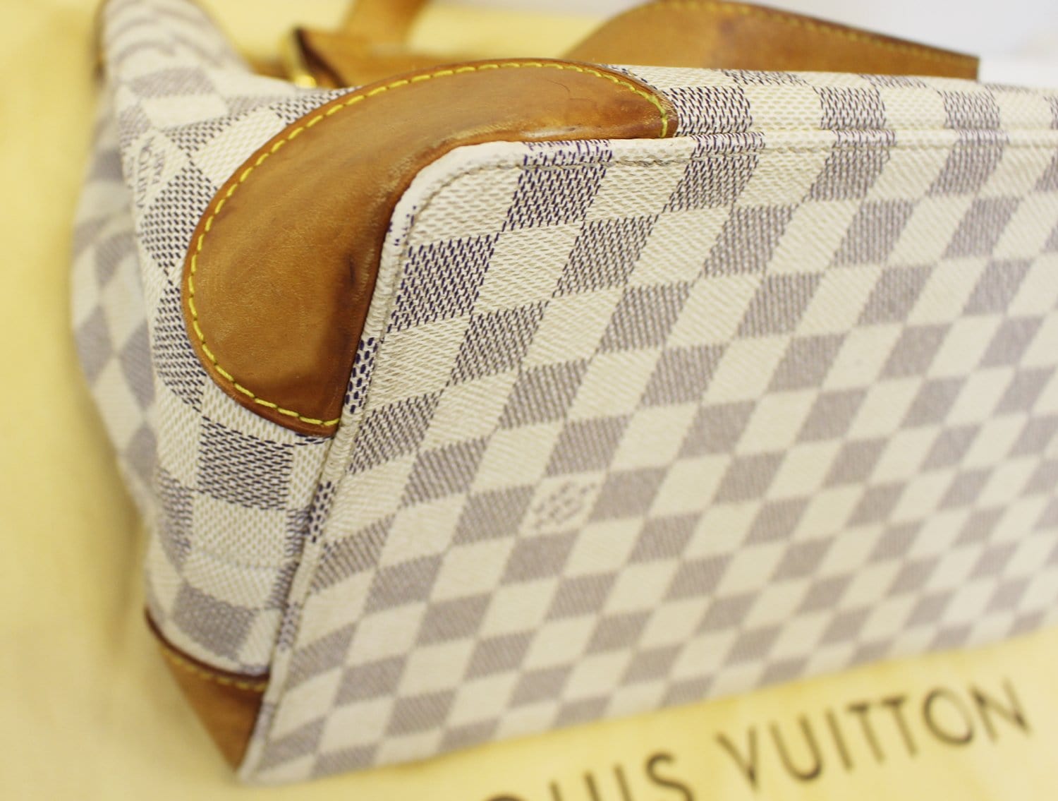 LOUIS VUITTON Damier Azur Hampstead PM Shoulder Bag