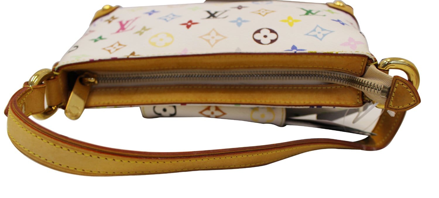 LOUIS VUITTON Monogram Multicolor Eliza White Shoulder Bag