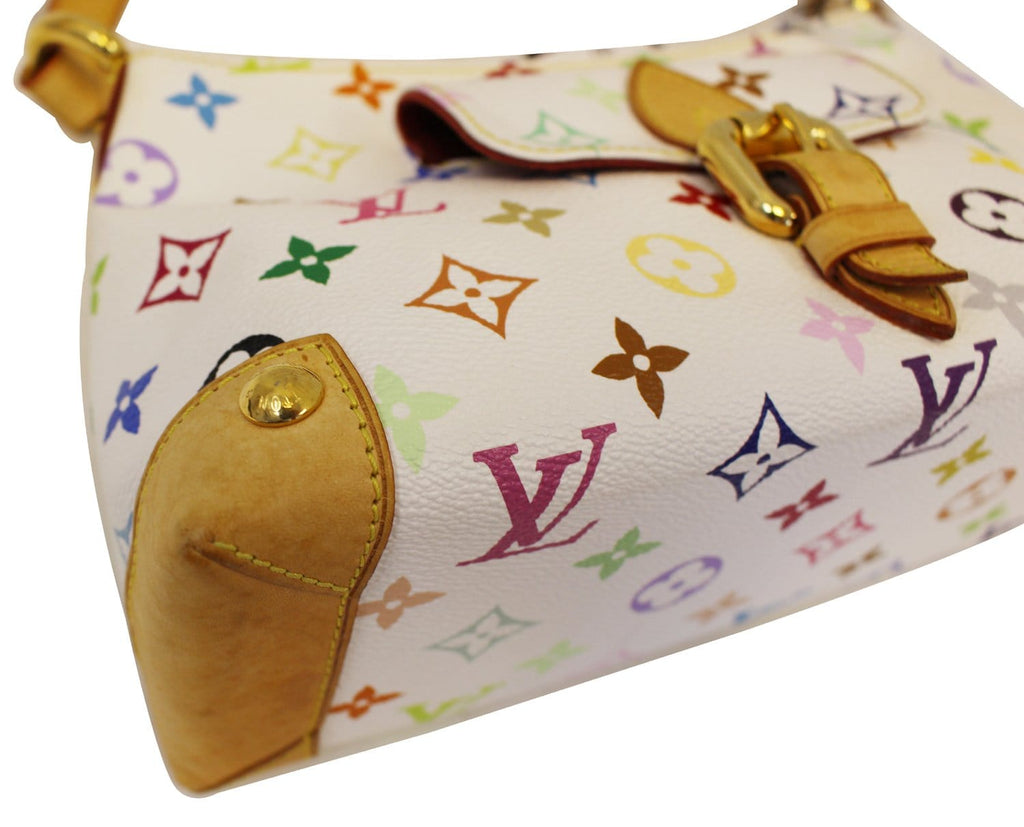 LOUIS VUITTON Monogram Multicolor Eliza White Shoulder Bag