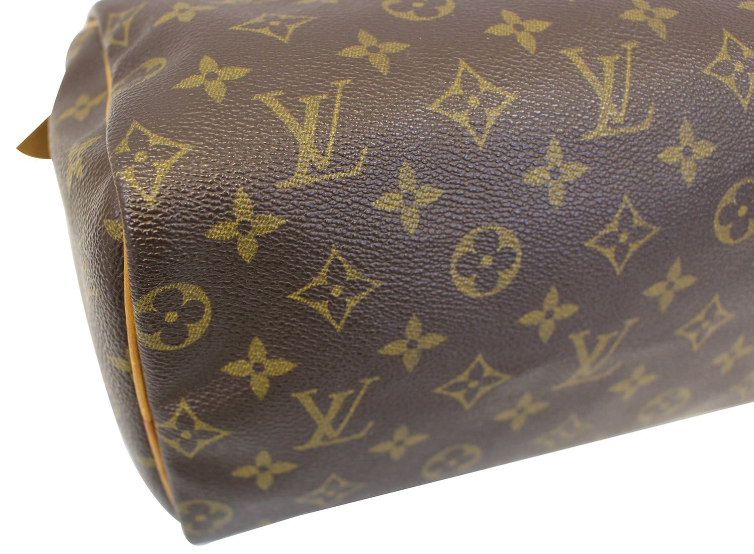 LOUIS VUITTON Monogram Canvas Speedy 25 Brown Satchel Bag