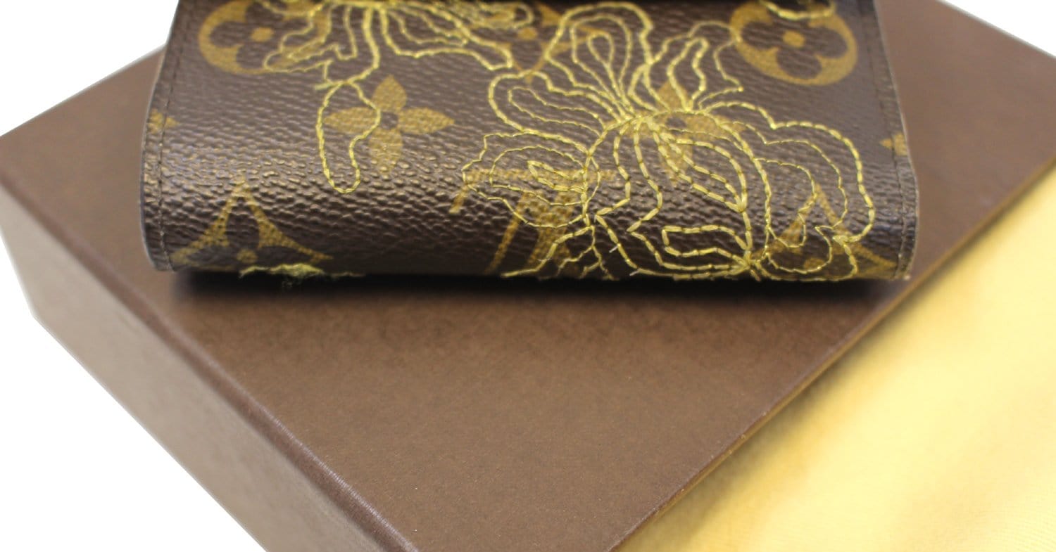 LOUIS VUITTON Gold Monogram Dentelle Trifold Wallet Limited