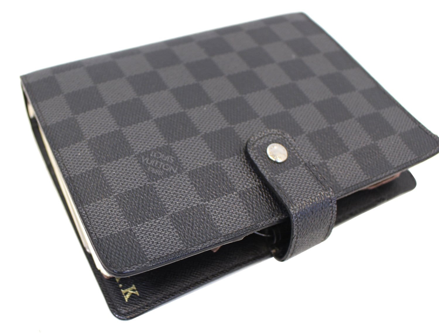 LOUIS VUITTON Damier Graphite Agenda MM Day Planner Cover