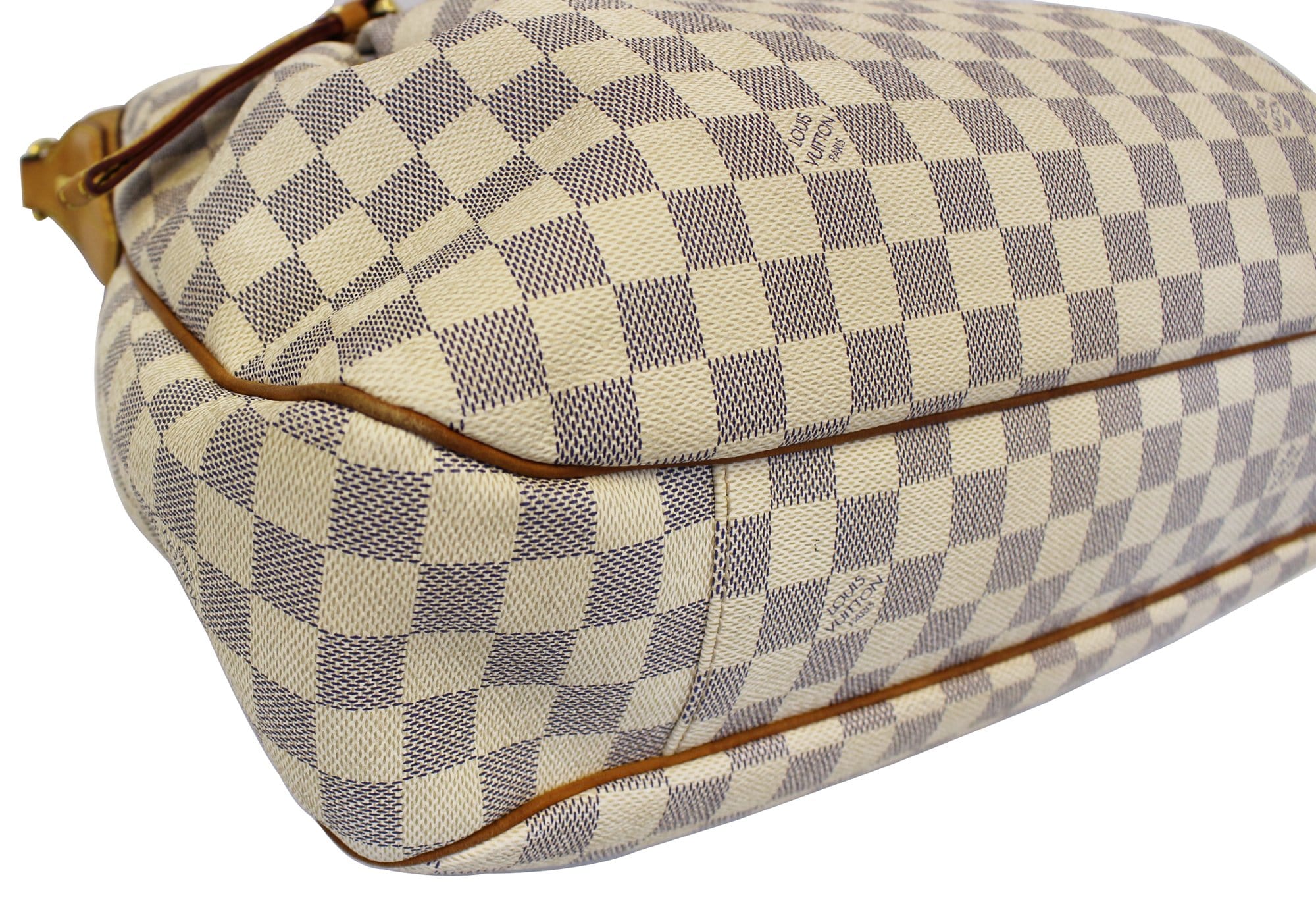 LOUIS VUITTON Damier Azur Evora MM Tote Shoulder Bag