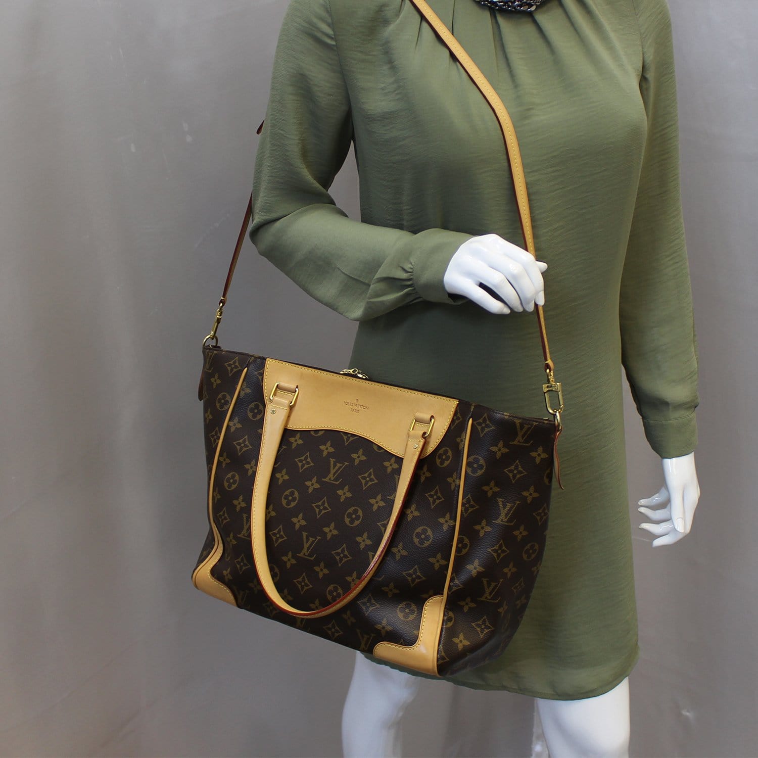 LOUIS VUITTON Estrela MM NM Monogram Canvas Brown Shoulder Bag