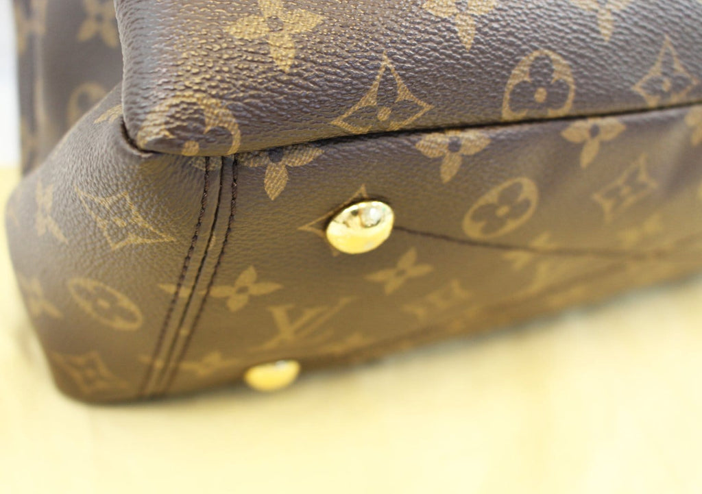 LOUIS VUITTON Safran Monogram Canvas Pallas 2Way Shoulder Bag