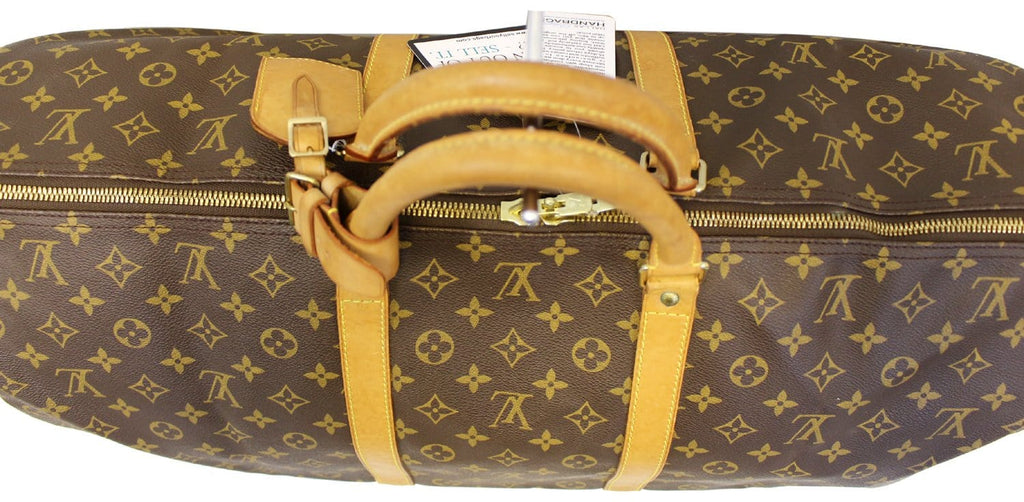 LOUIS VUITTON Monogram Canvas Brown Keepall 60 Travel Bag