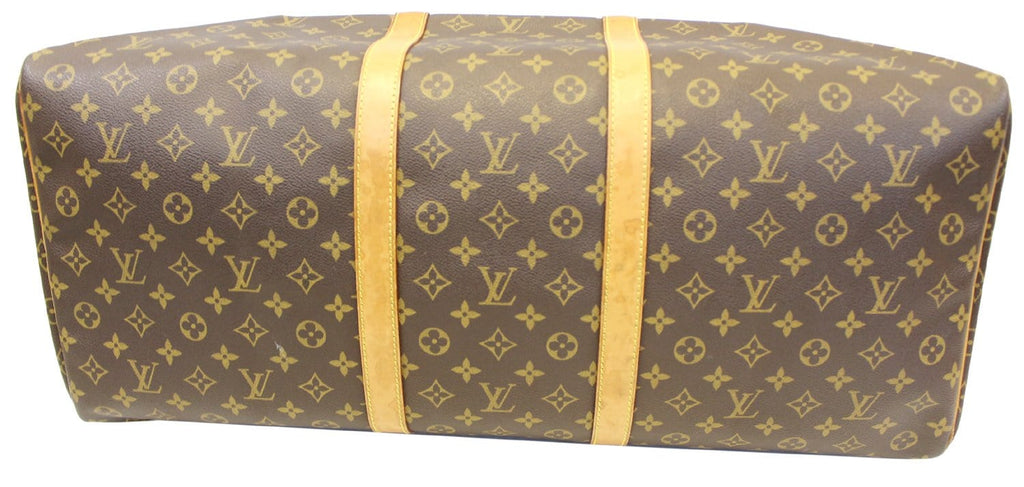 LOUIS VUITTON Monogram Canvas Brown Keepall 60 Travel Bag