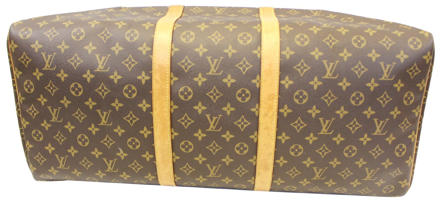LOUIS VUITTON Monogram Canvas Brown Keepall 60 Travel Bag