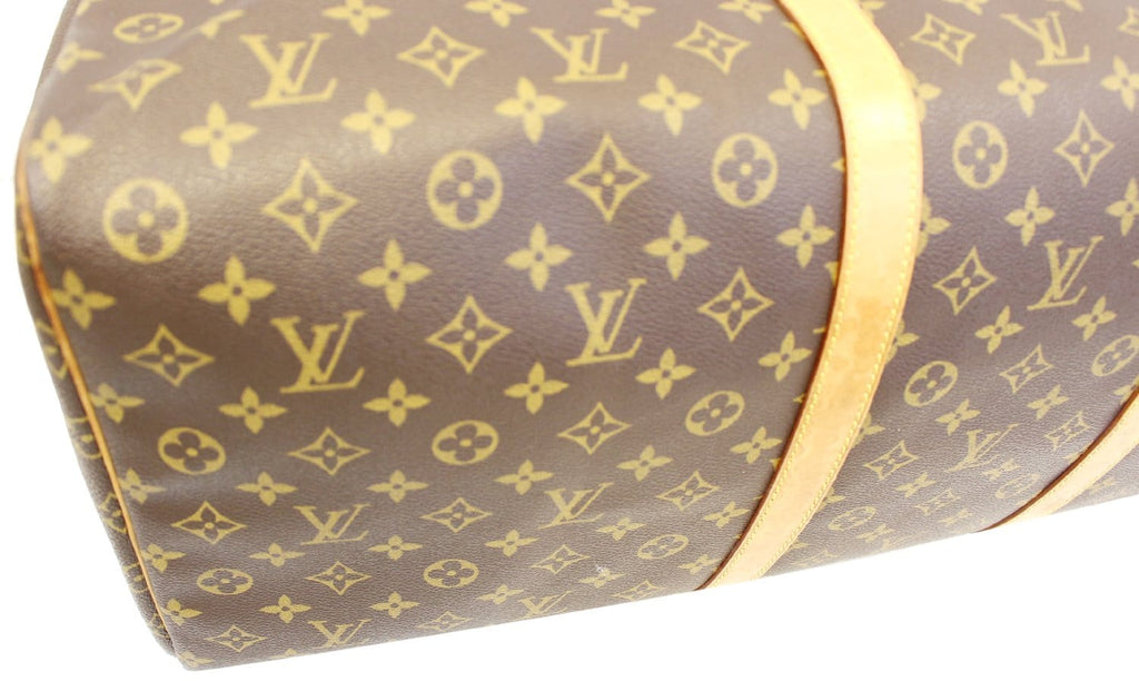LOUIS VUITTON Monogram Canvas Brown Keepall 60 Travel Bag