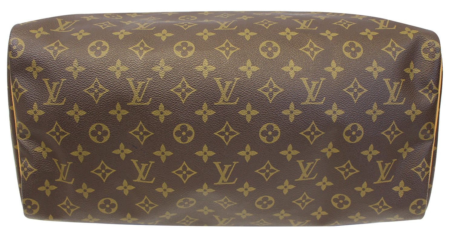 LOUIS VUITTON Monogram Canvas Speedy 40 Brown Satchel Bag