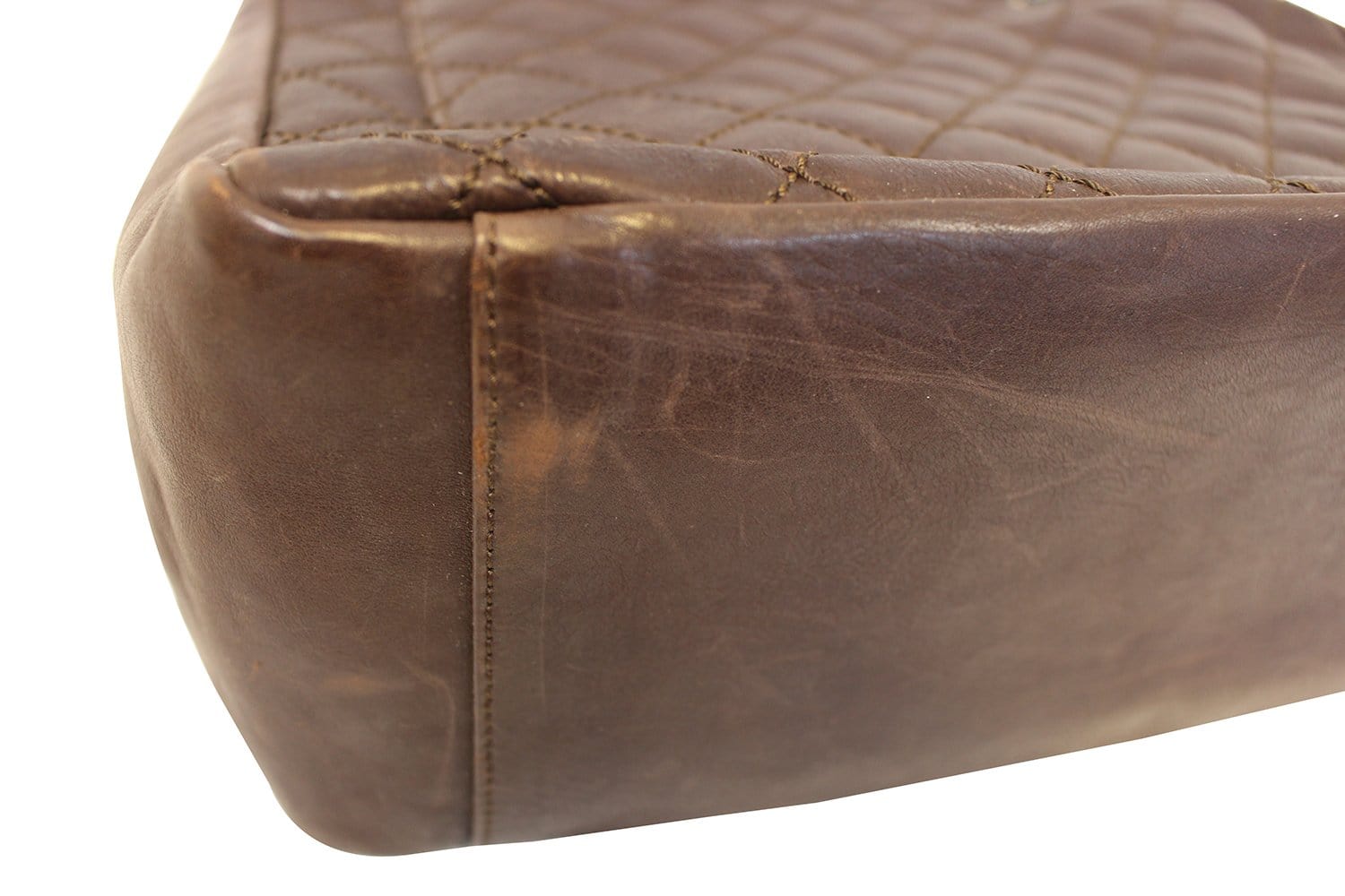 Chanel Caviar Leather Leather Grand Shopping Tote Brown Bag - Final Call