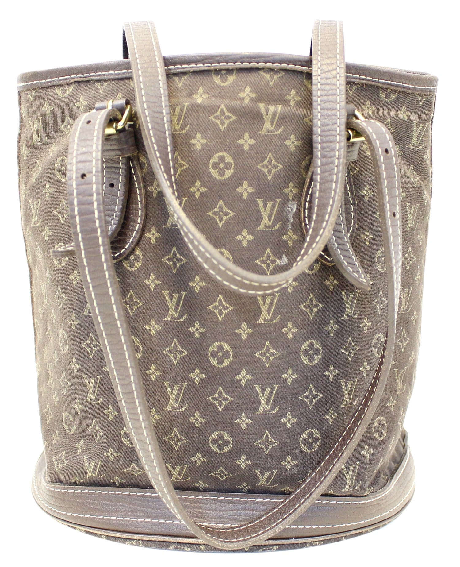 LOUIS VUITTON Monogram Mini Lin Bucket PM Shoulder Bag