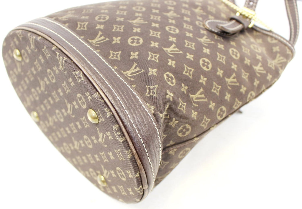 LOUIS VUITTON Monogram Mini Lin Bucket PM Shoulder Bag