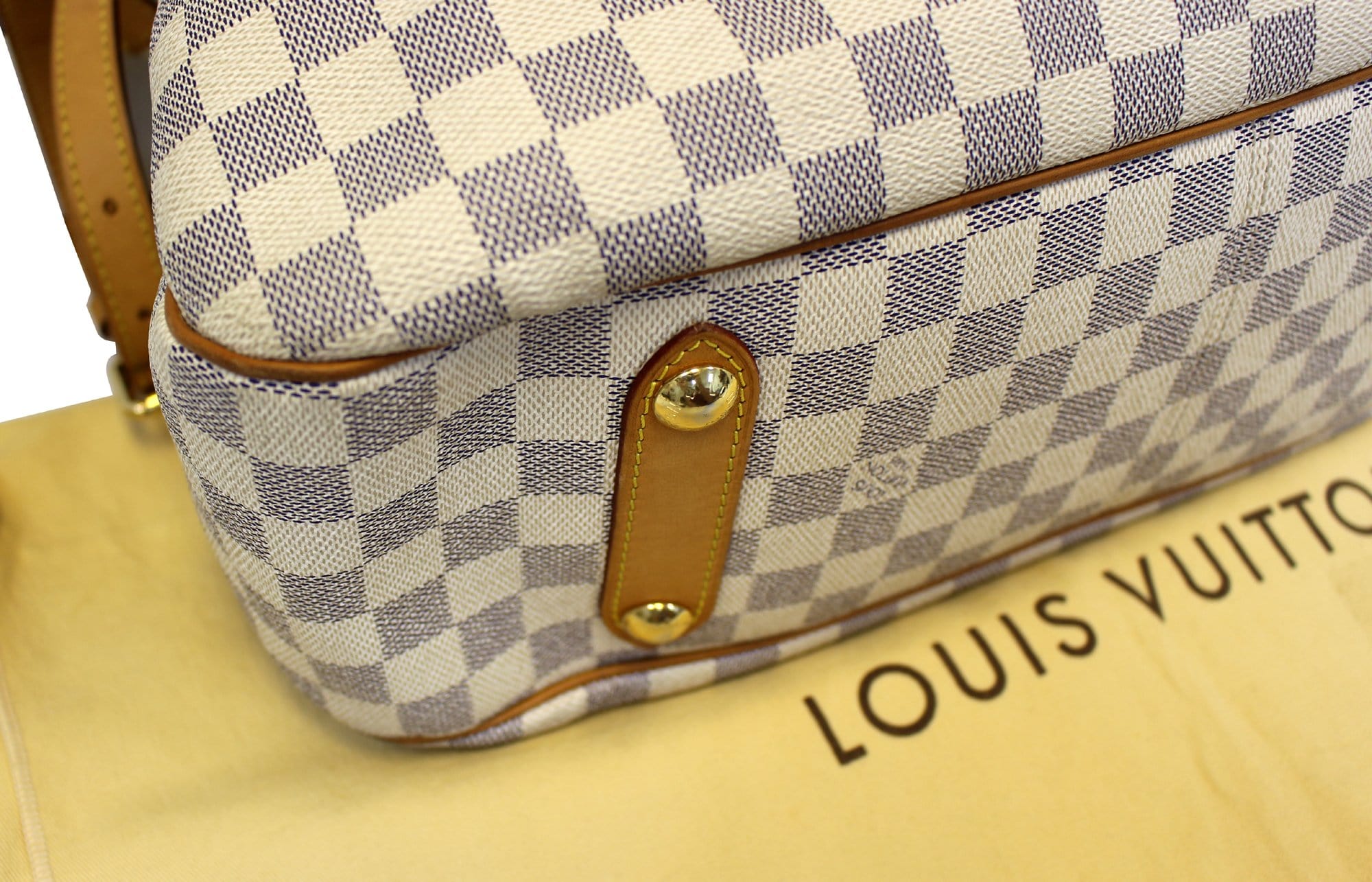 LOUIS VUITTON Damier Azur Siracusa GM Shoulder Handbag