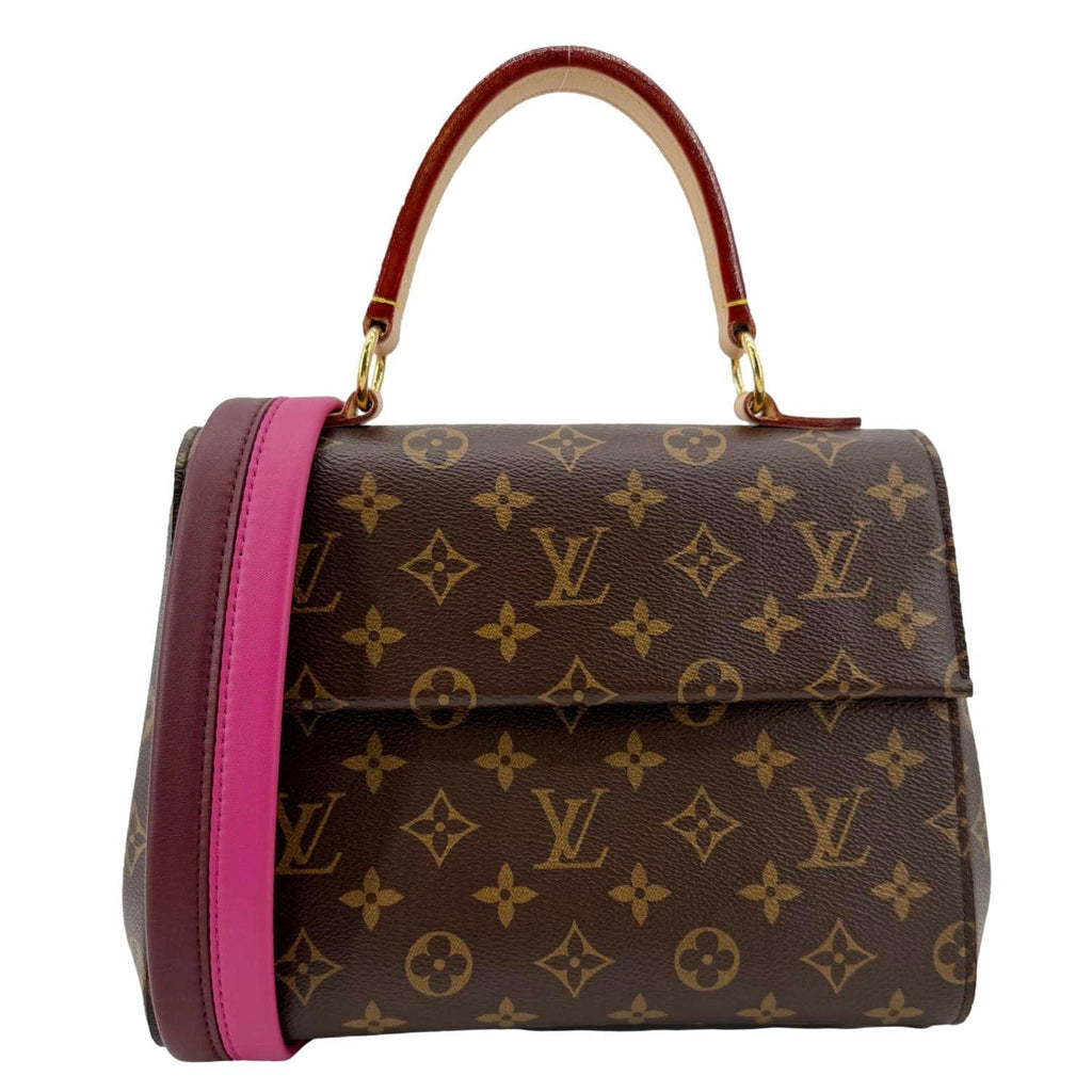 LOUIS VUITTON Cluny BB Monogram Canvas Shoulder Bag Brown