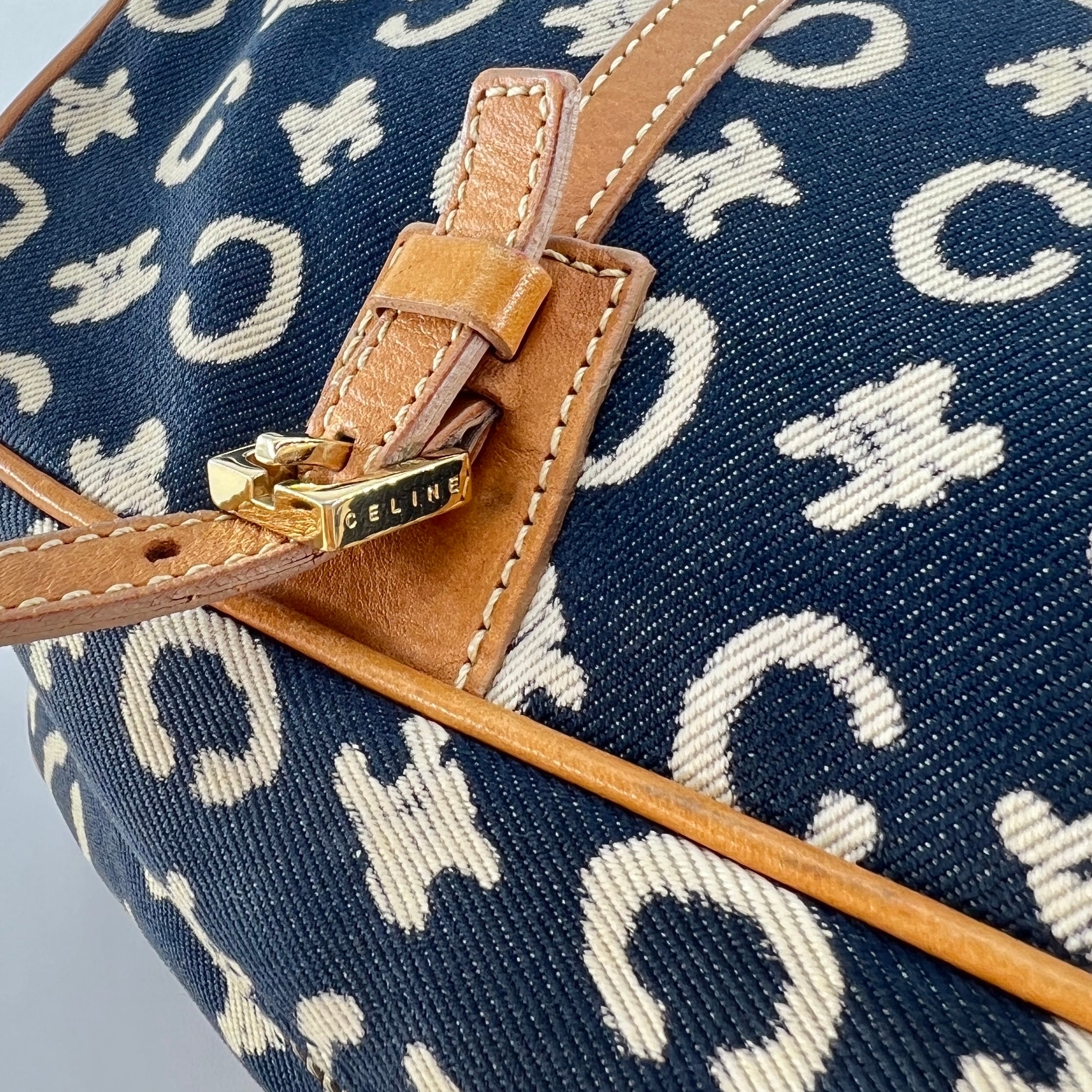 Celineline Vintage Canvas Shoulder Bag