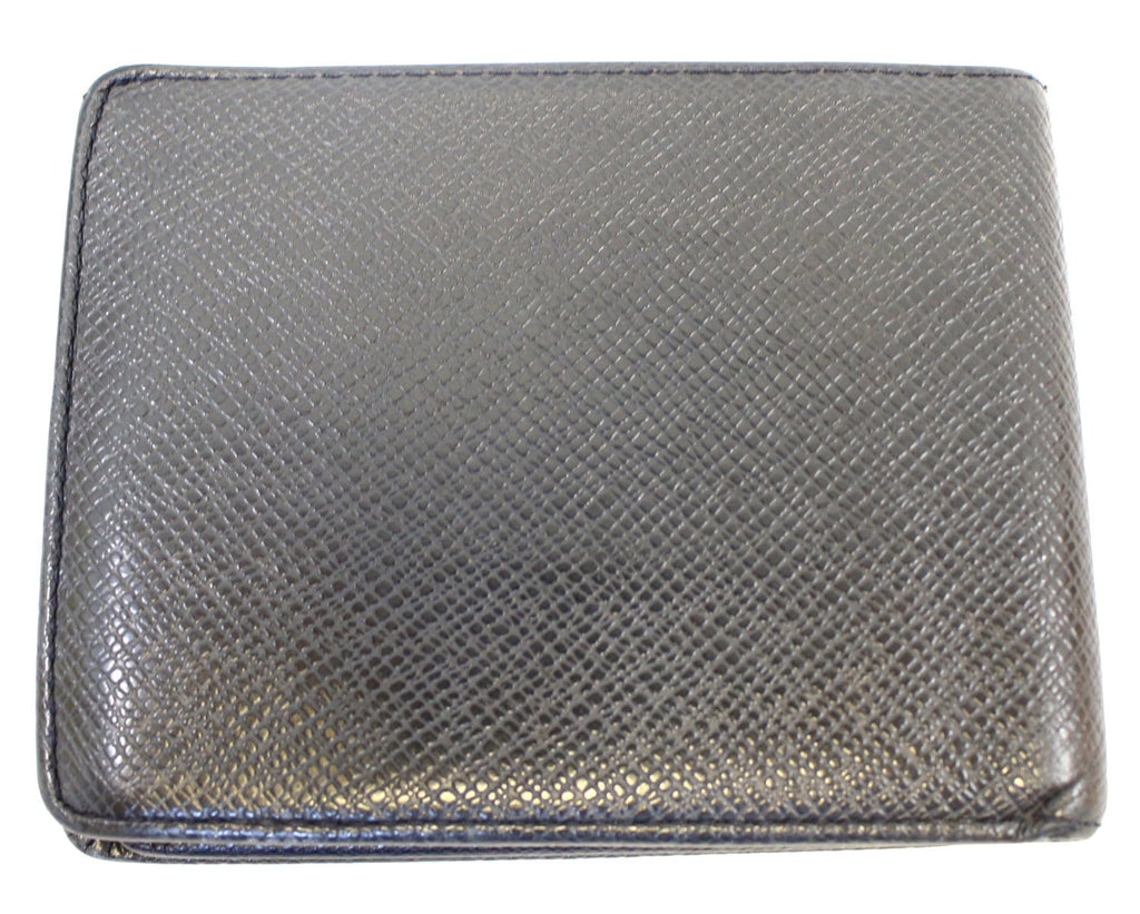 LOUIS VUITTON Slate Taiga Billfold Black Wallet