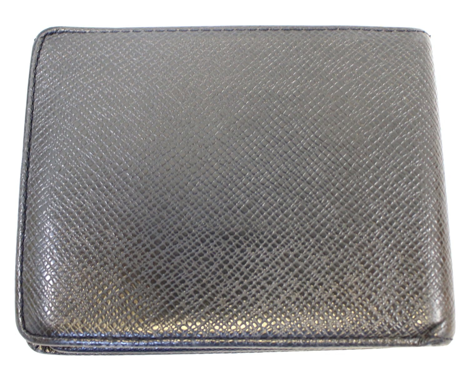 LOUIS VUITTON Slate Taiga Billfold Black Wallet