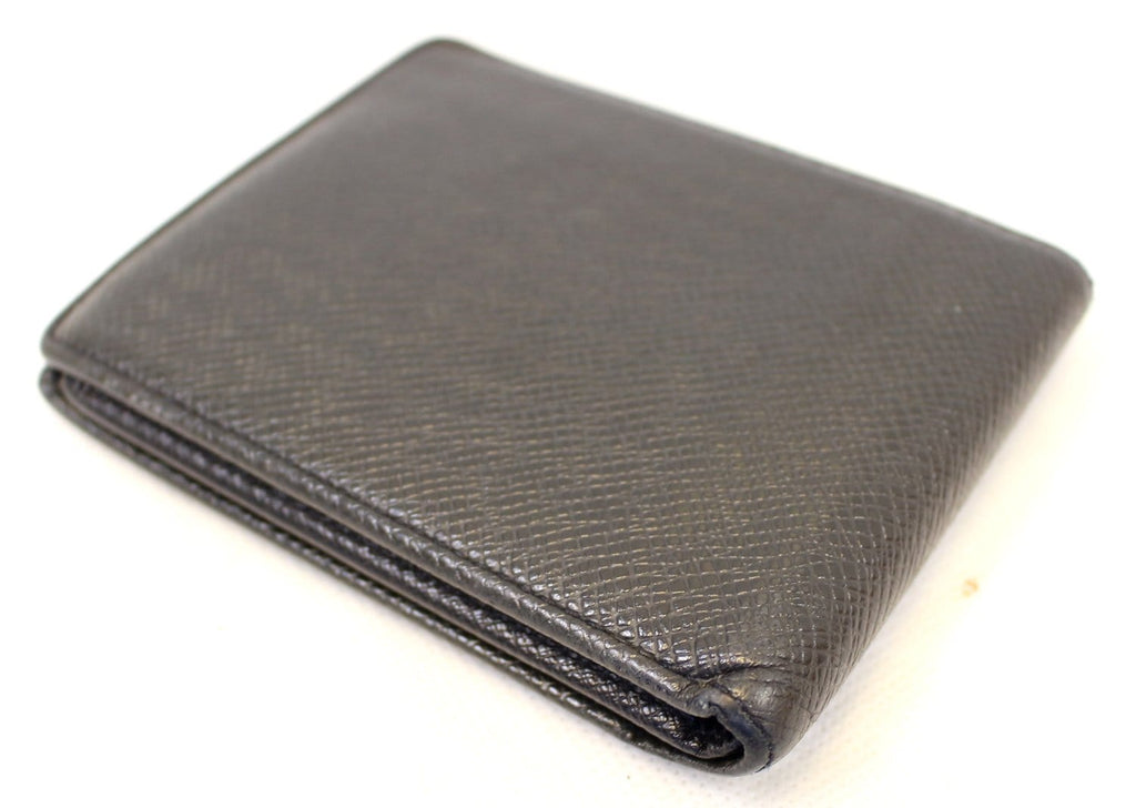 LOUIS VUITTON Slate Taiga Billfold Black Wallet