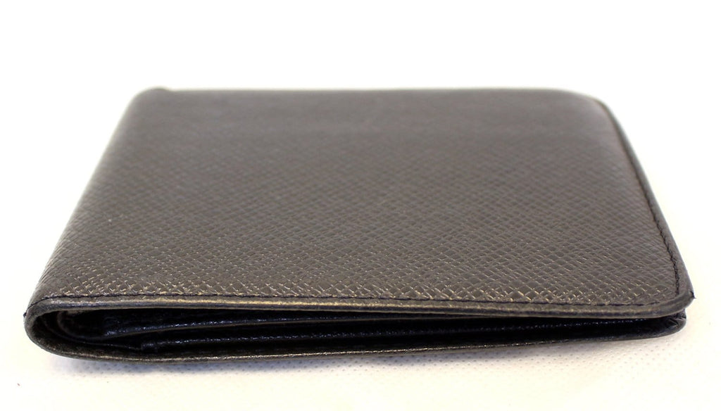 LOUIS VUITTON Slate Taiga Billfold Black Wallet