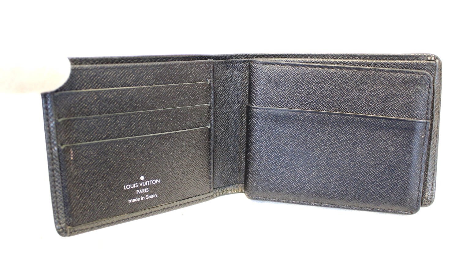 LOUIS VUITTON Slate Taiga Billfold Black Wallet