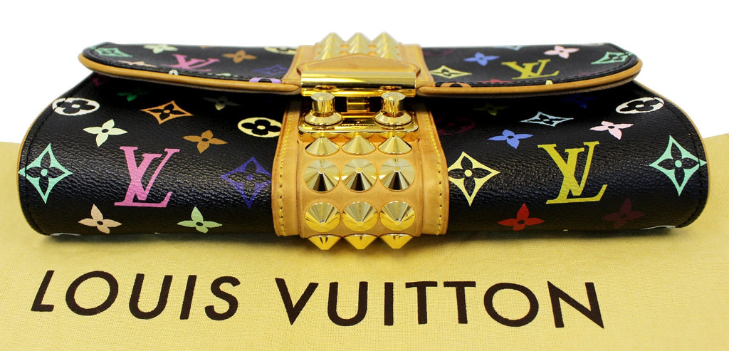 LOUIS VUITTON Black Monogram Multicolore Courtney Clutch Bag