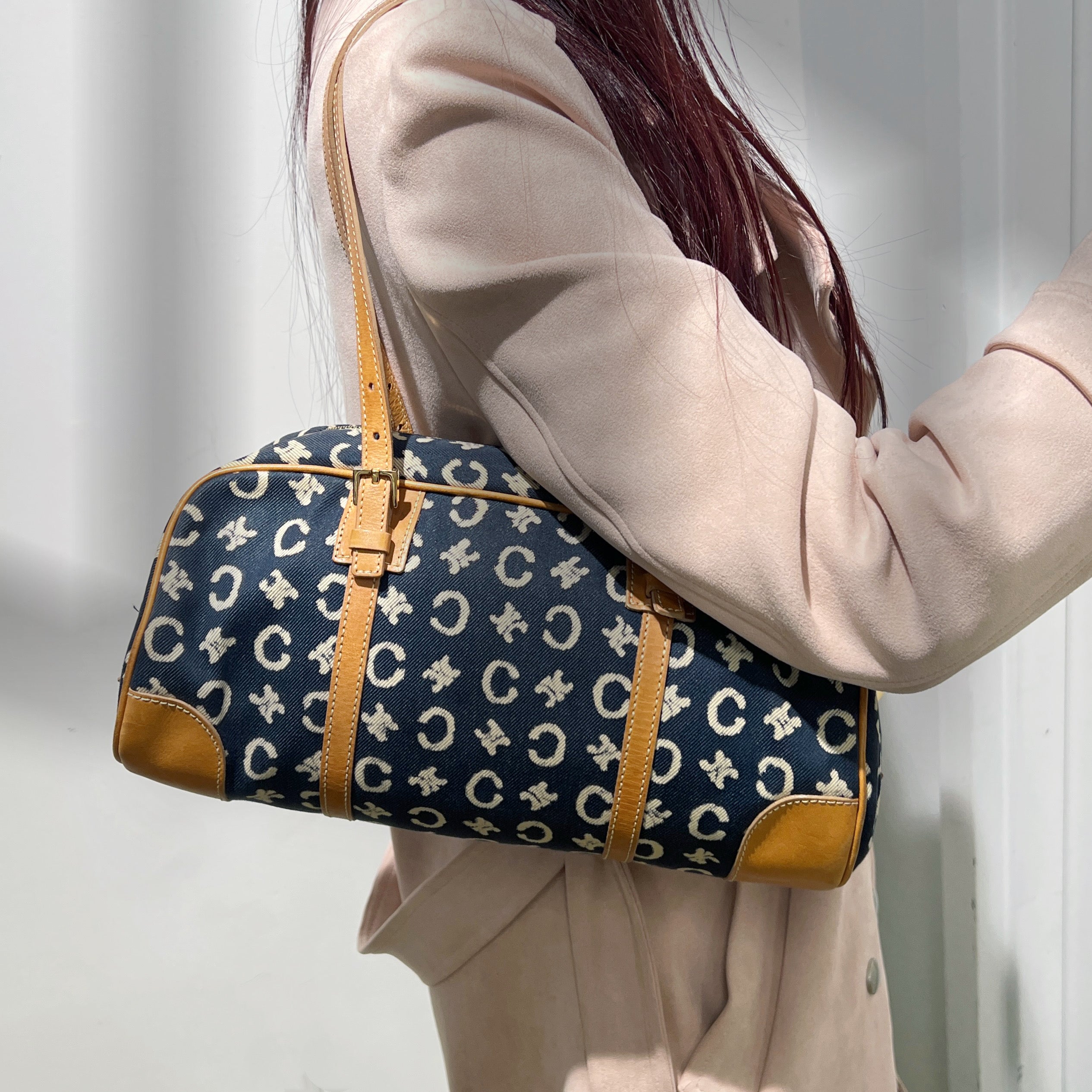 Celineline Vintage Canvas Shoulder Bag