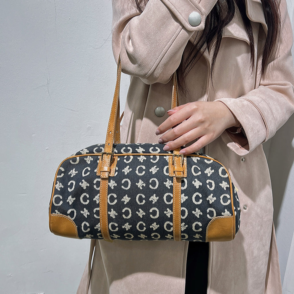 Celineline Vintage Canvas Shoulder Bag