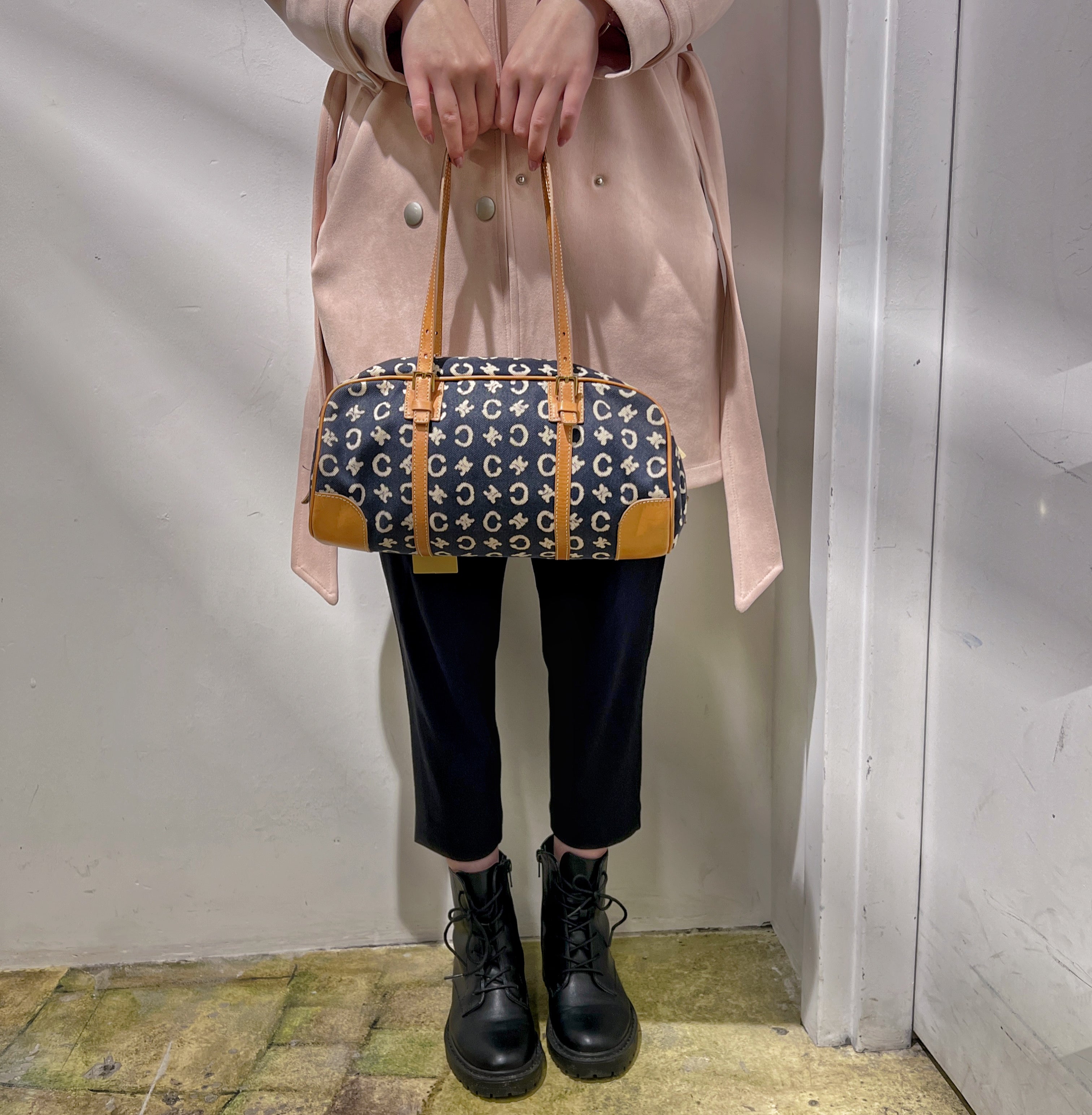 Celineline Vintage Canvas Shoulder Bag
