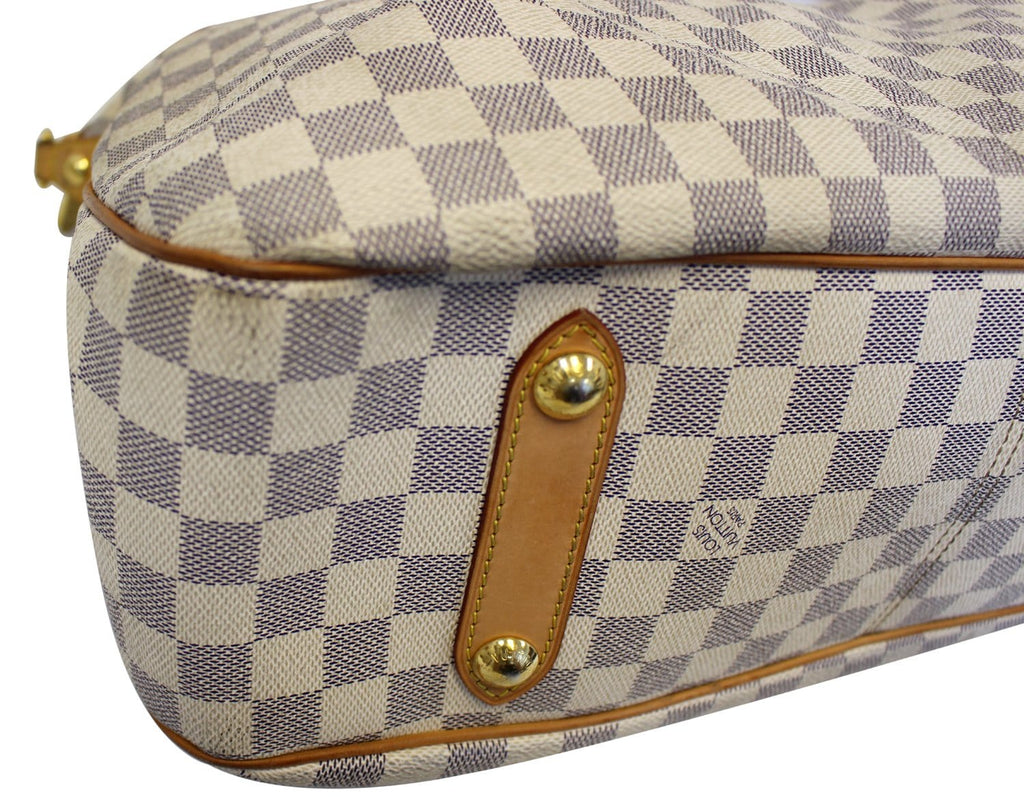 LOUIS VUITTON Damier Azur Siracusa GM Shoulder Handbag