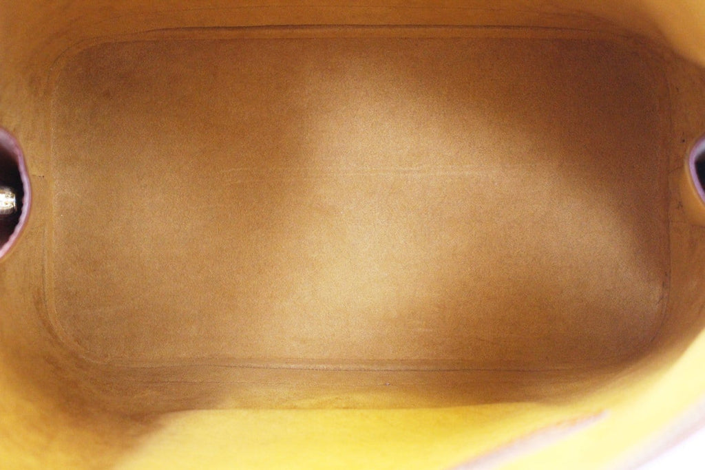 LOUIS VUITTON Epi Leather Alma PM Cipango Gold Brown Satchel Bag