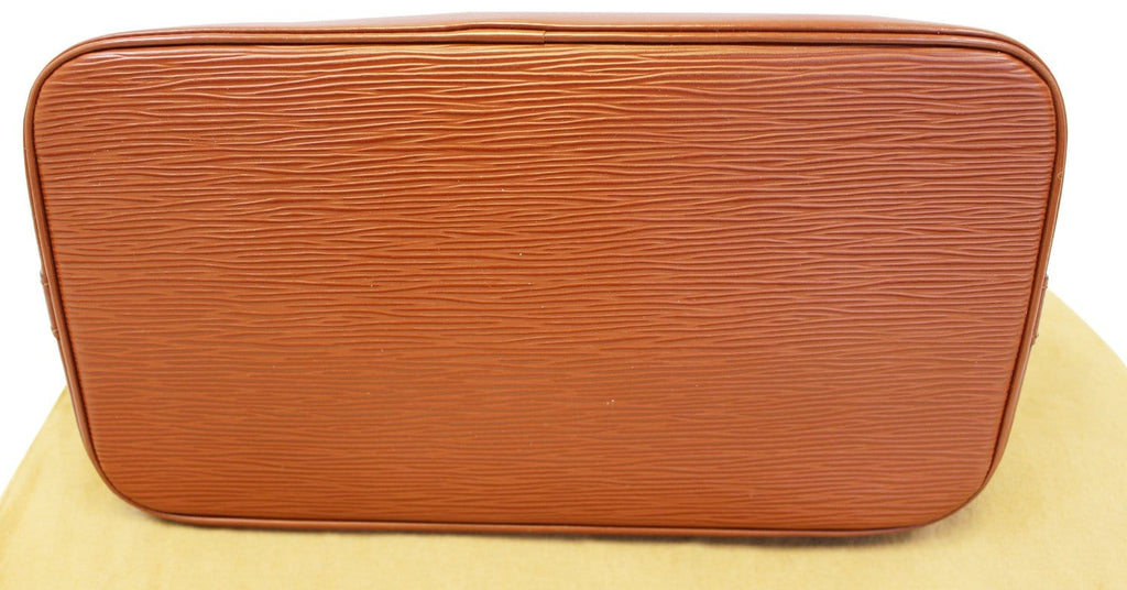 LOUIS VUITTON Epi Leather Alma PM Cipango Gold Brown Satchel Bag