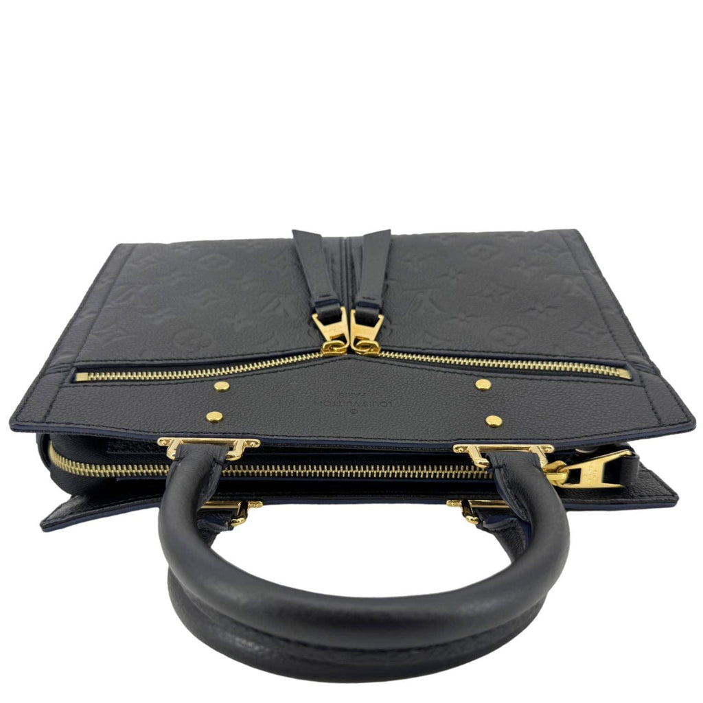LOUIS VUITTON Sully PM Monogram Empreinte Leather Shoulder Bag Black