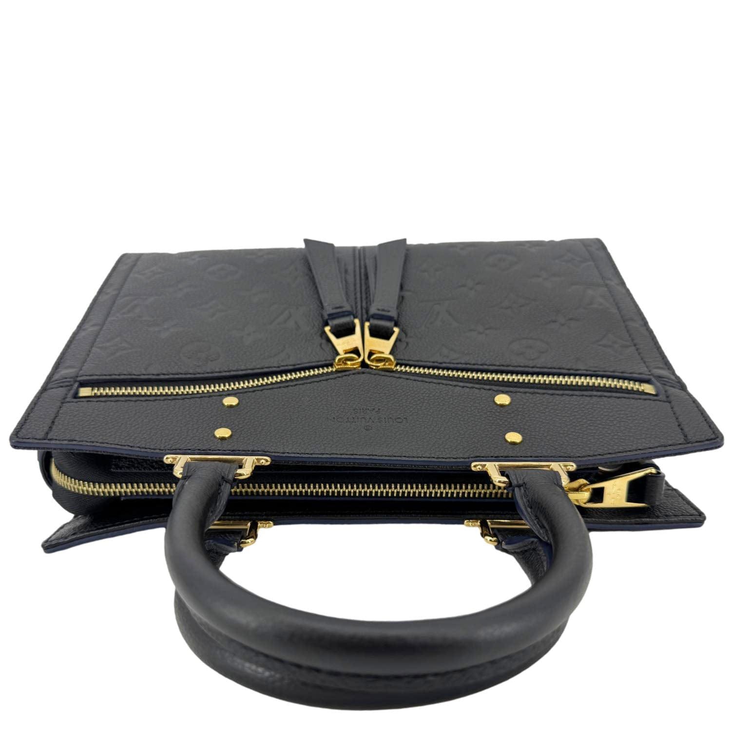 LOUIS VUITTON Sully PM Monogram Empreinte Leather Shoulder Bag Black