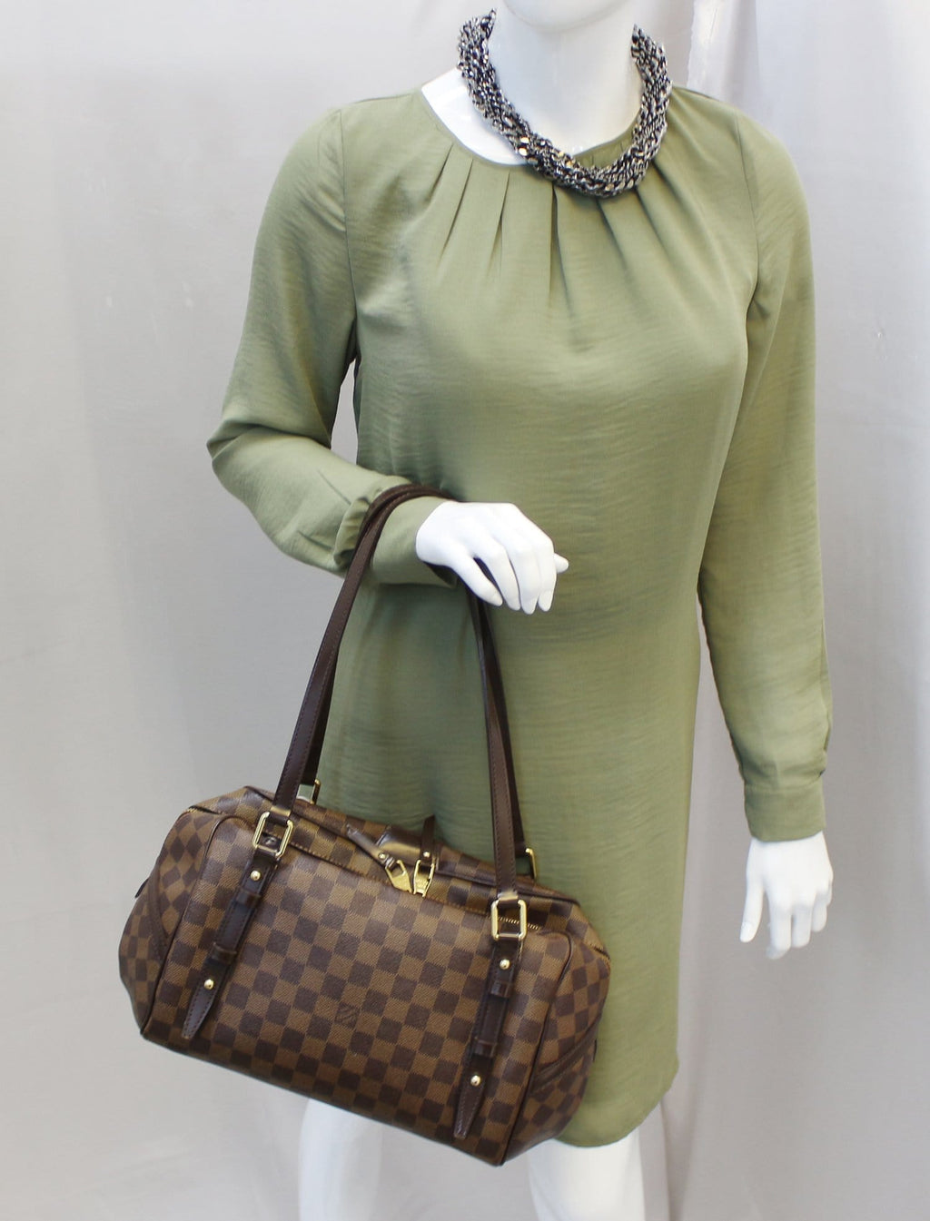 LOUIS VUITTON Damier Ebene Rivington PM Shoulder Bag  (  Please see the pictures )
