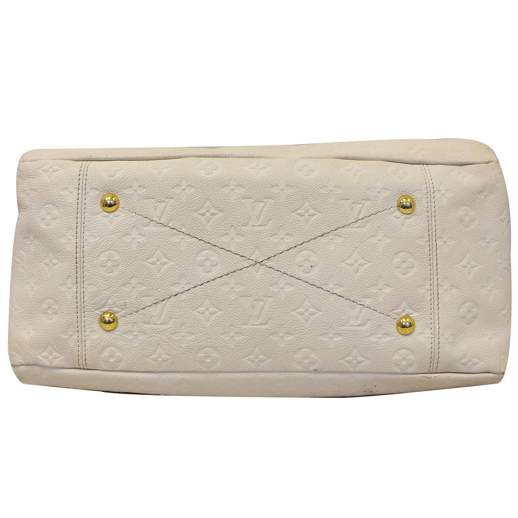 LOUIS VUITTON Artsy MM Empreinte Leather Shoulder Bag Beige