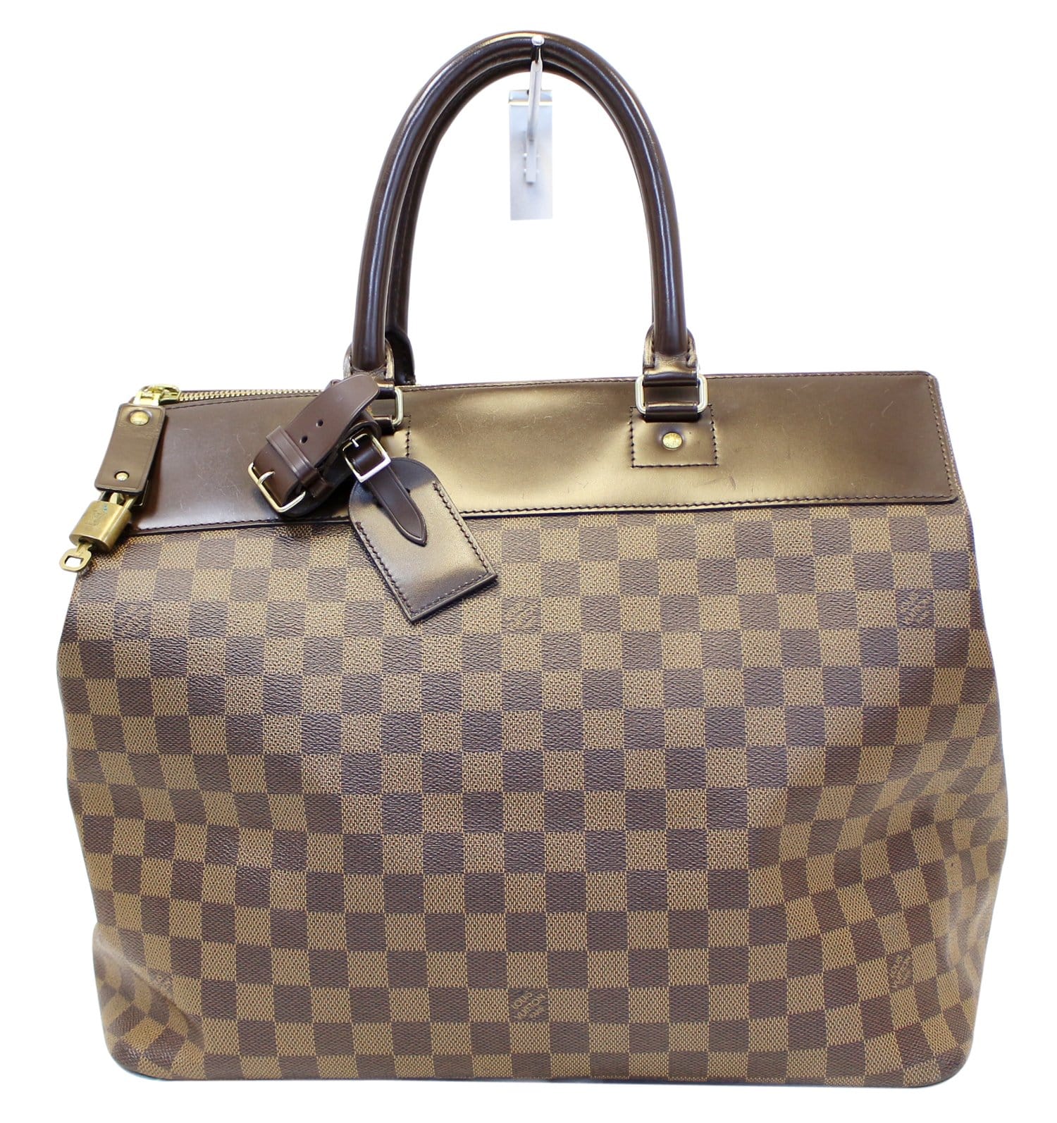 LOUIS VUITTON Damier Ebene Greenwich PM Travel Bag
