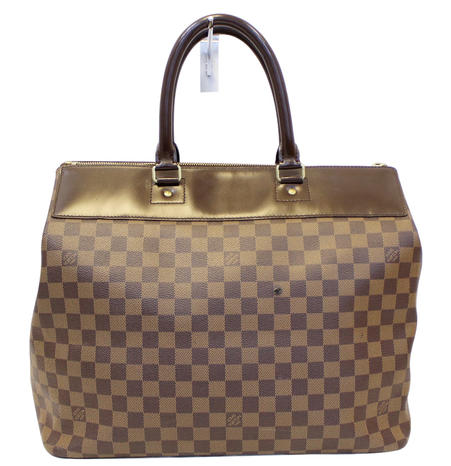 LOUIS VUITTON Damier Ebene Greenwich PM Travel Bag
