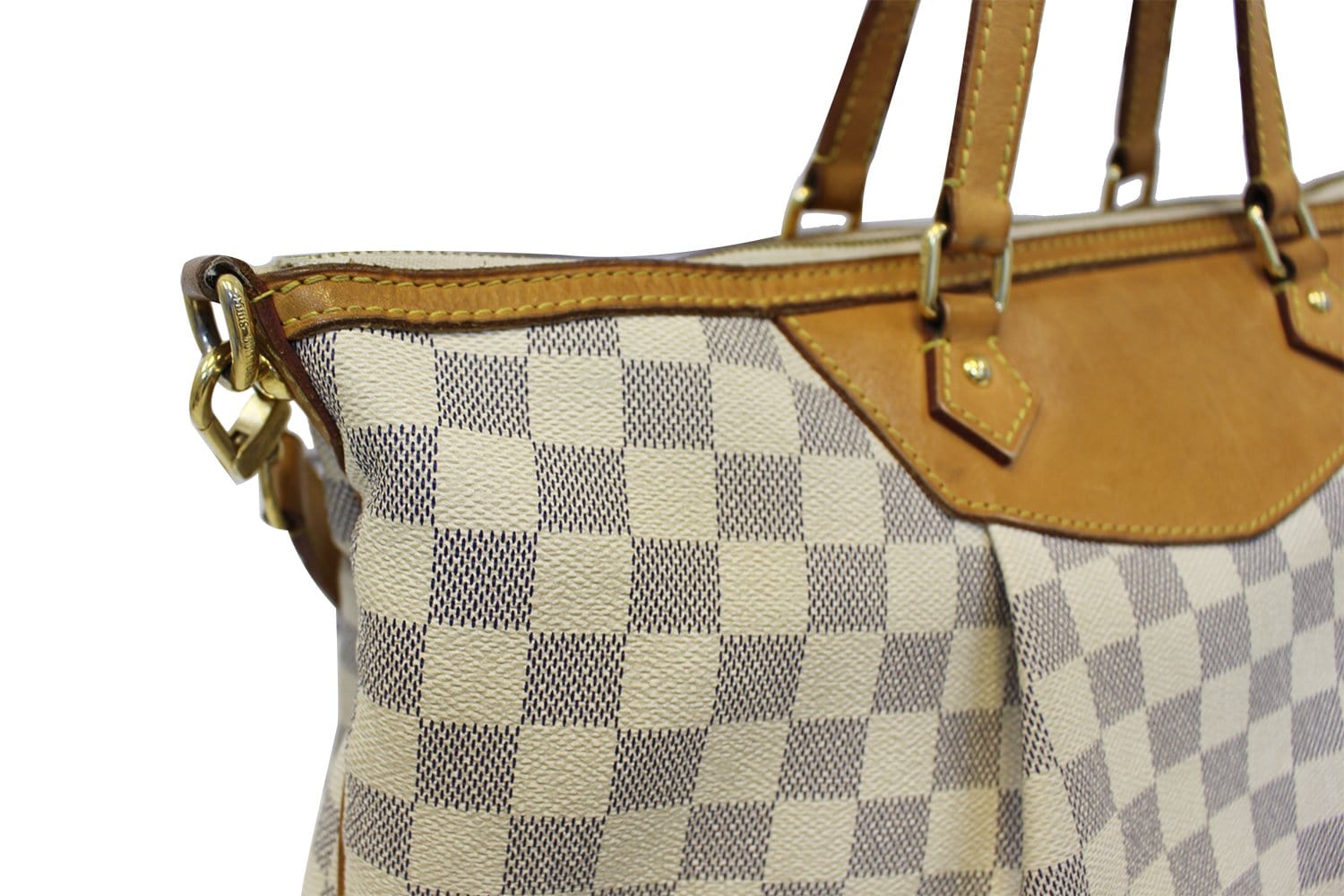 LOUIS VUITTON Damier Azur Siracusa GM Shoulder Handbag