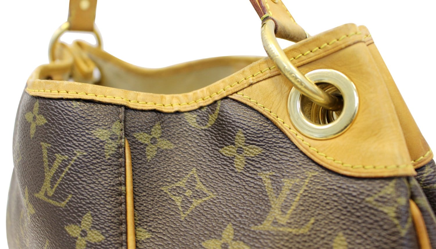 LOUIS VUITTON Monogram Galliera PM Brown Shoulder Handbag