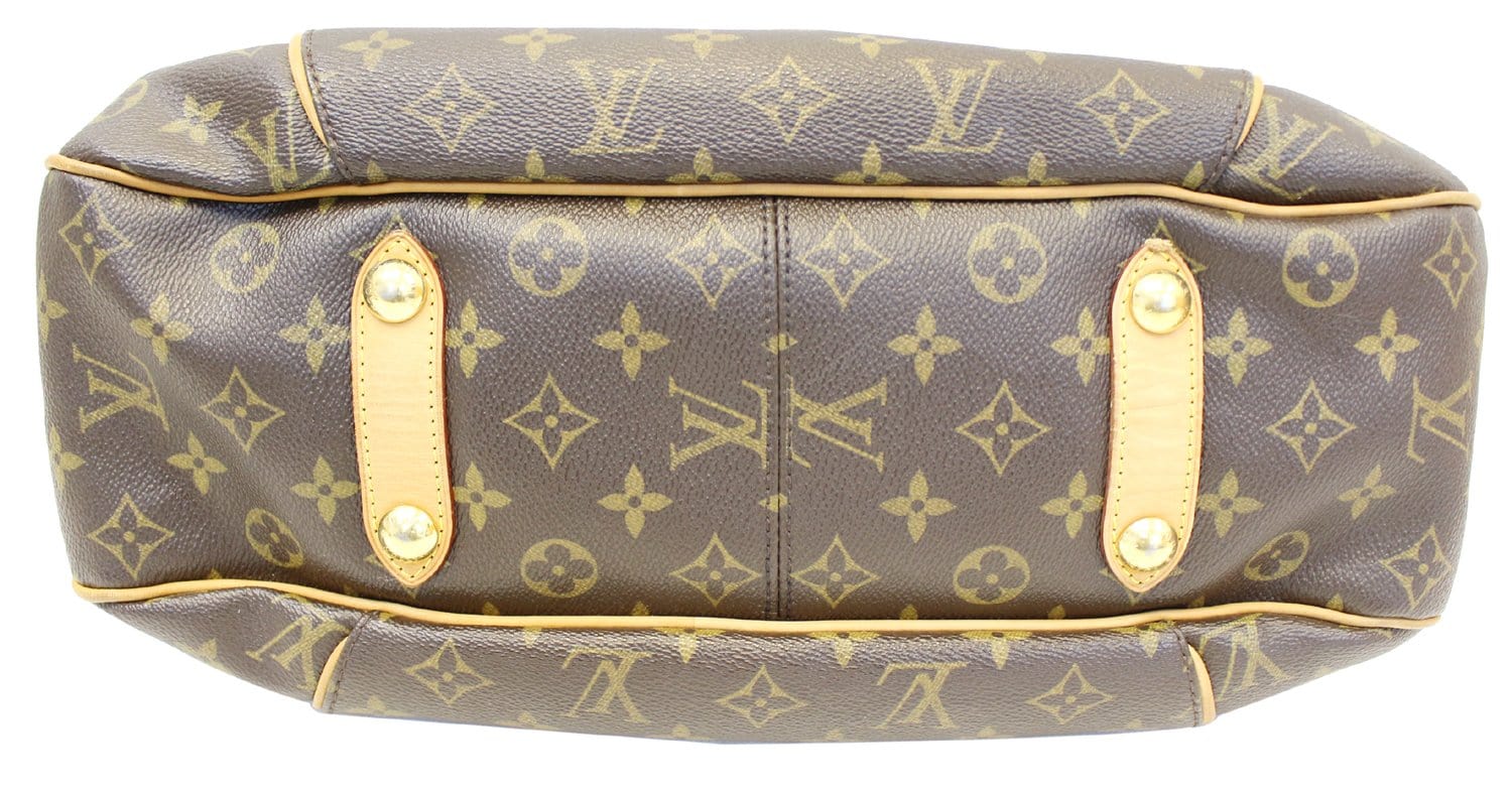 LOUIS VUITTON Monogram Galliera PM Brown Shoulder Handbag