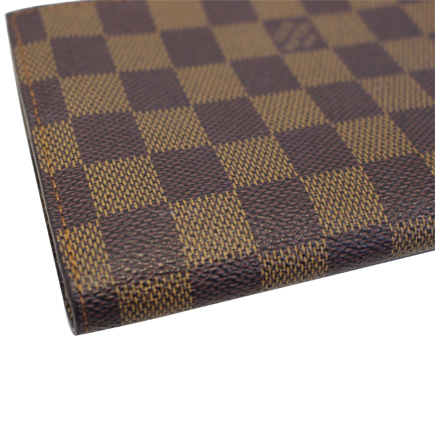 LOUIS VUITTON Damier Ebene Cosmetic Pouch Brown