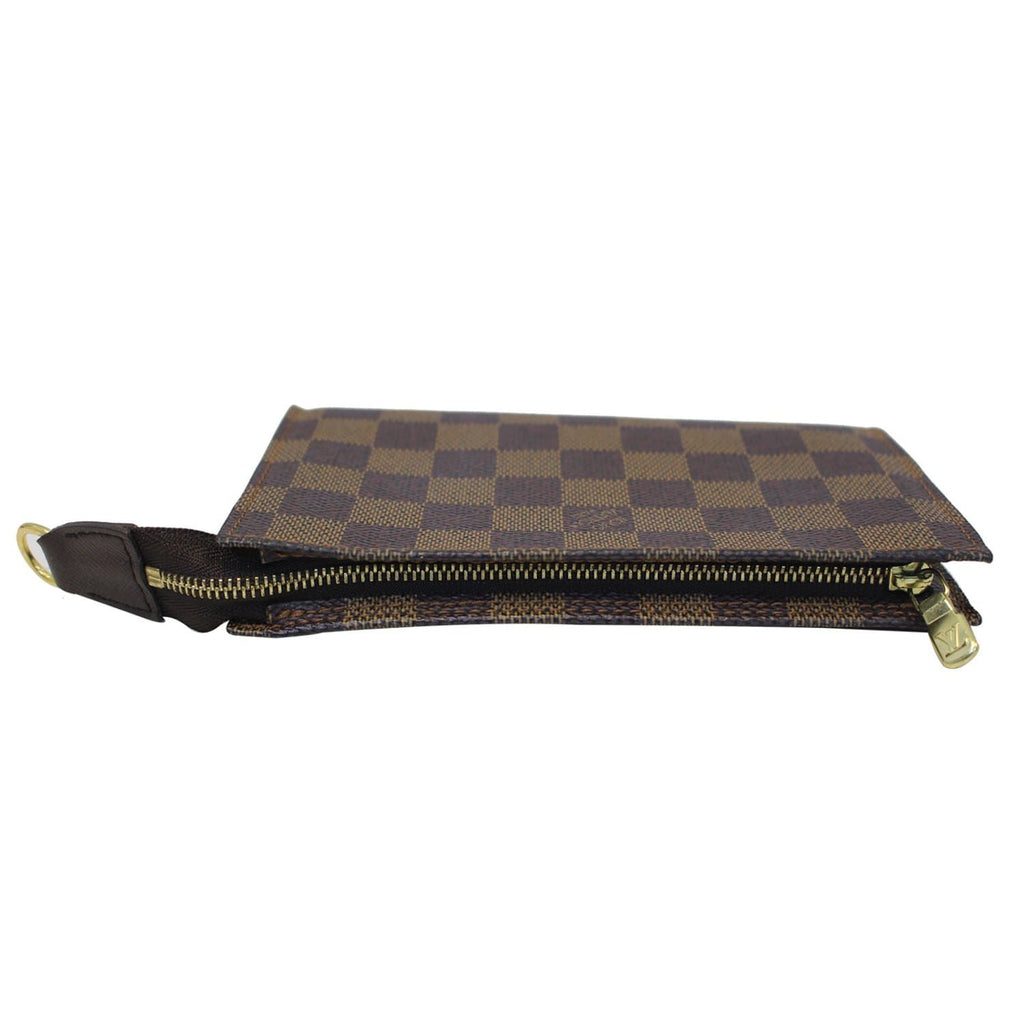 LOUIS VUITTON Damier Ebene Cosmetic Pouch Brown