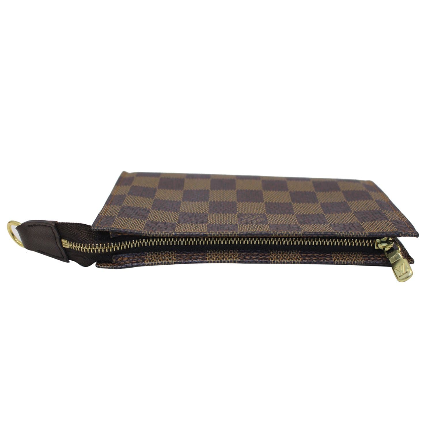 LOUIS VUITTON Damier Ebene Cosmetic Pouch Brown