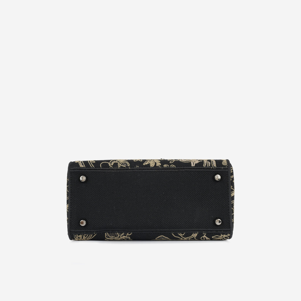 MeDiorum Lady D-Lite - Black Embroidered Toile