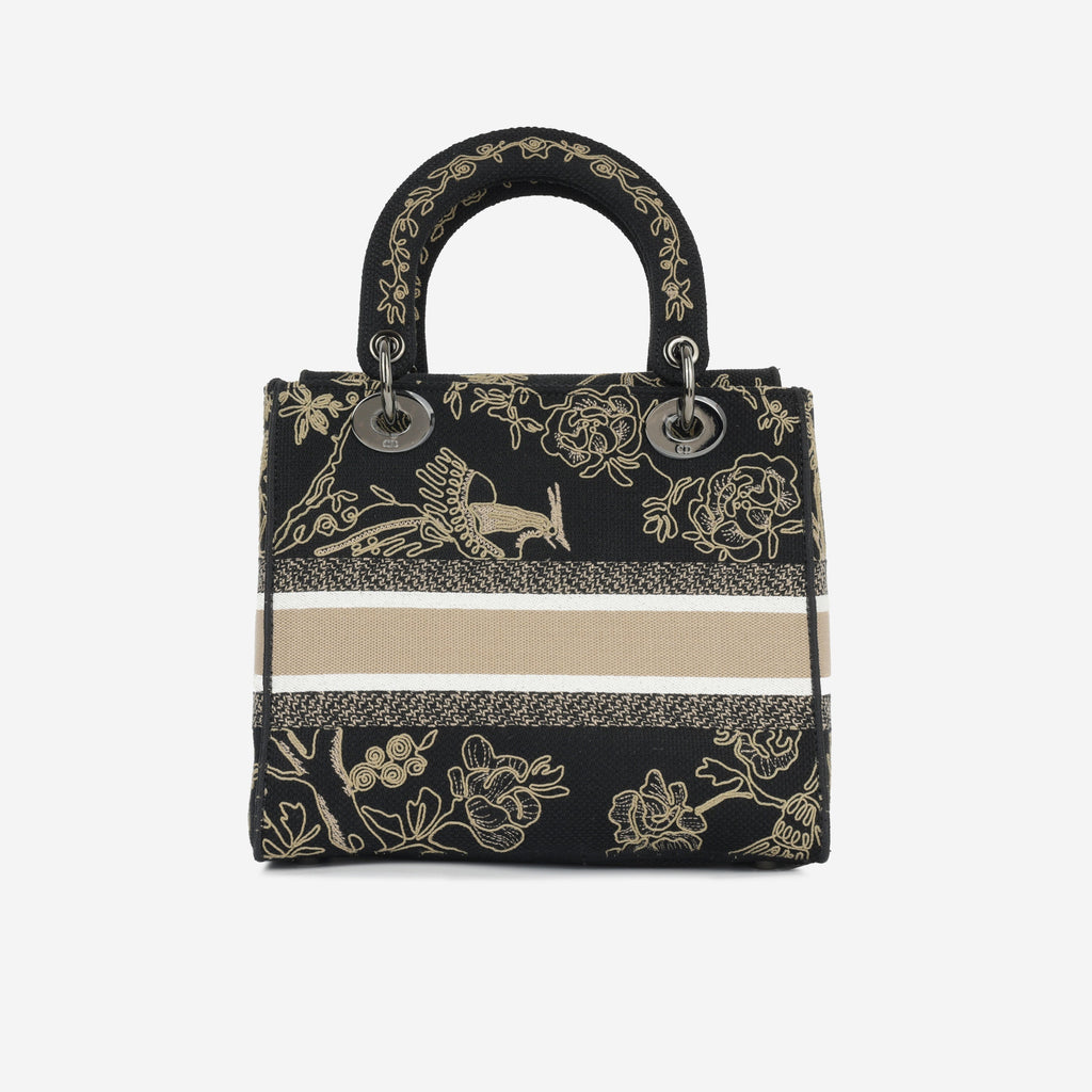 MeDiorum Lady D-Lite - Black Embroidered Toile