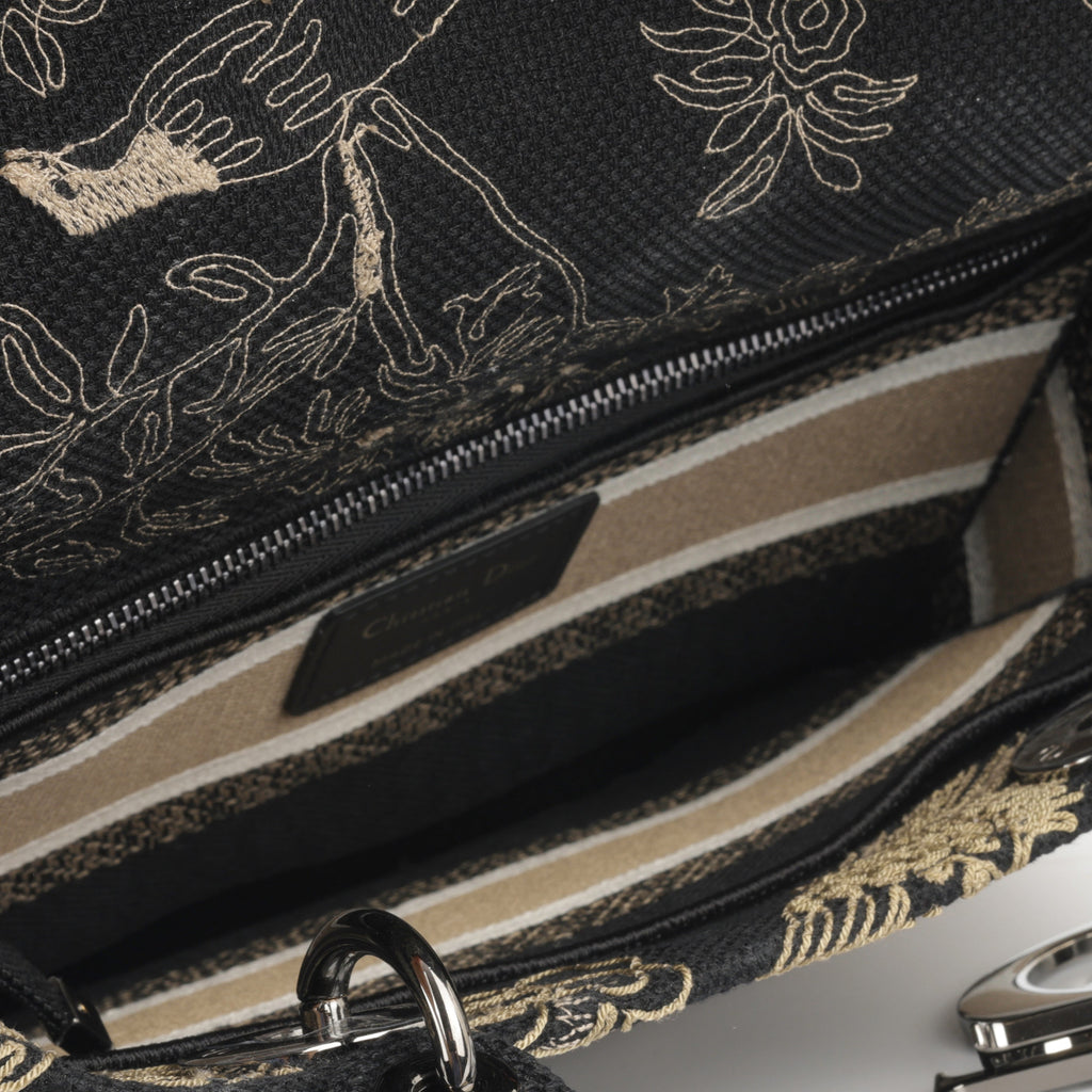MeDiorum Lady D-Lite - Black Embroidered Toile