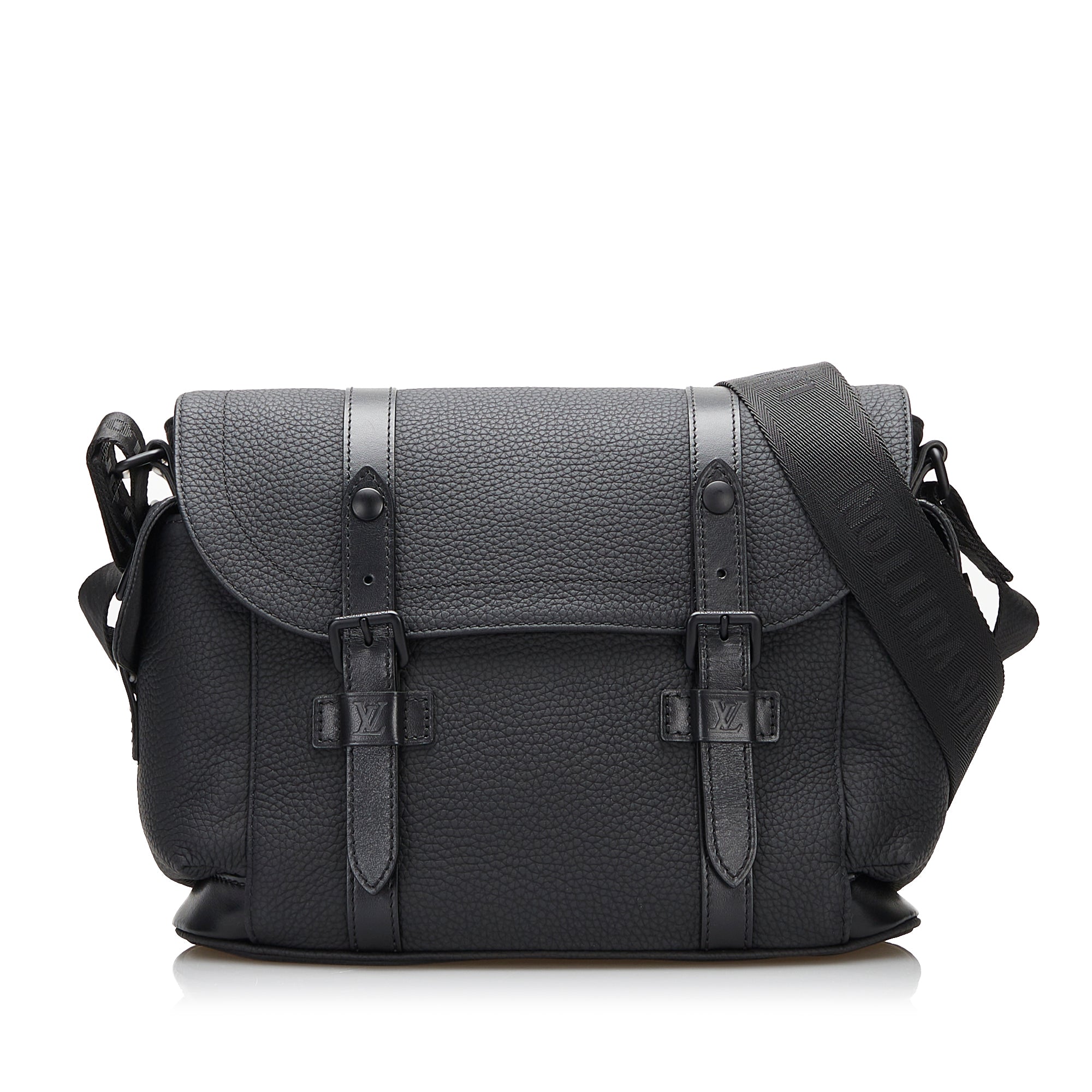 Louis Vuitton Christopher Messenger Bag Black Taurillon