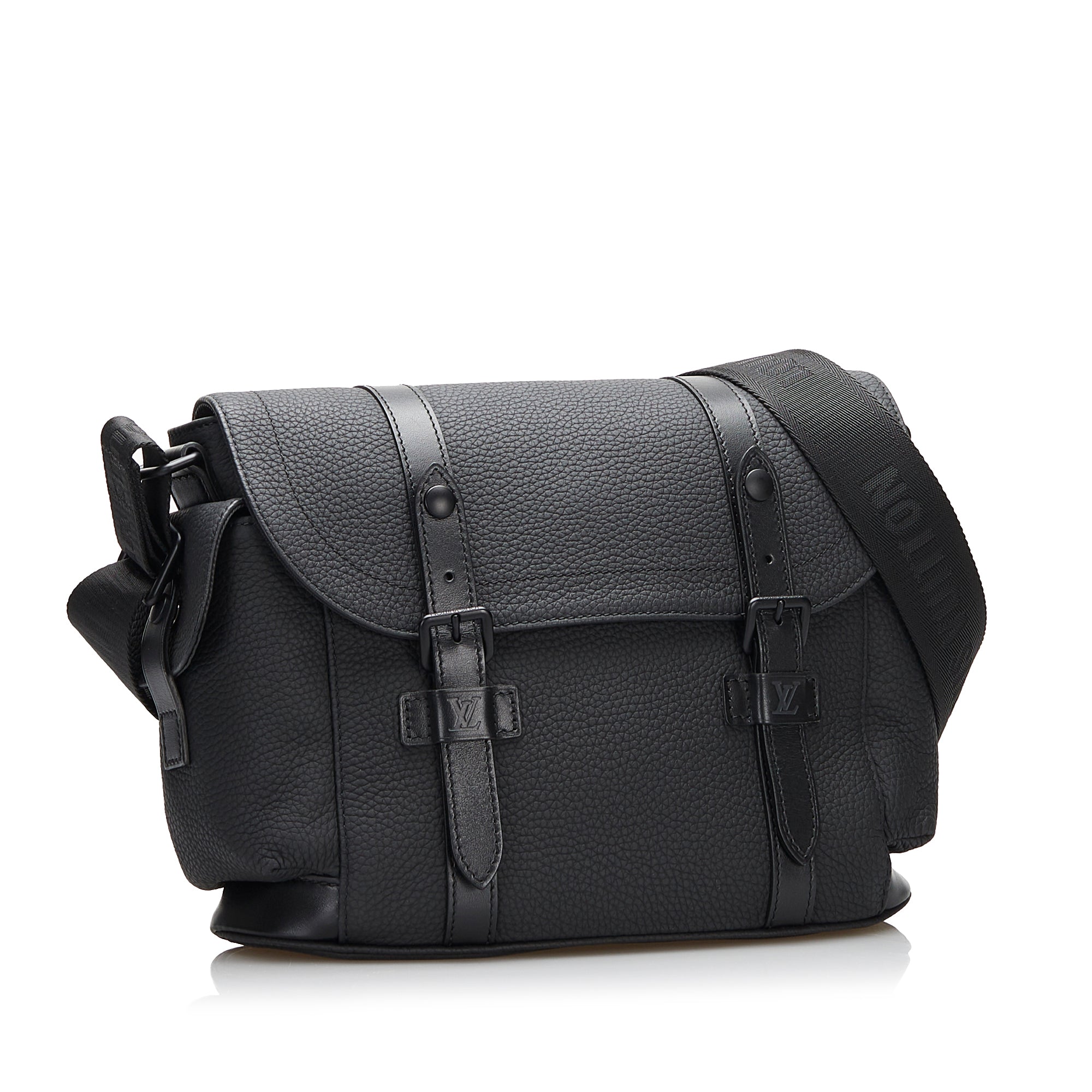 Louis Vuitton Christopher Messenger Bag Black Taurillon